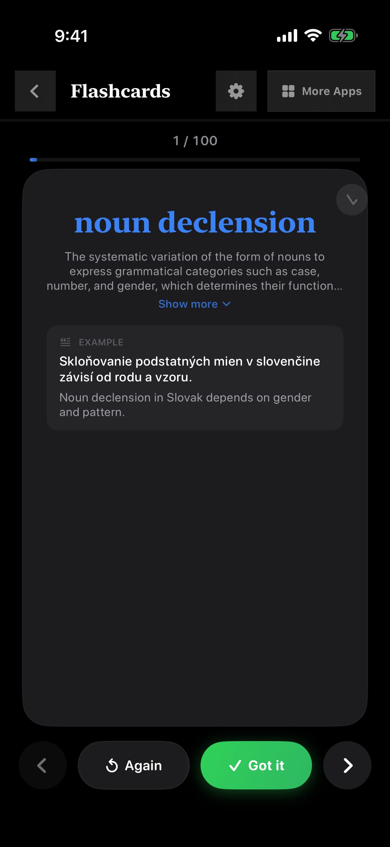 435 1787703845 1 iPhone shot 02 flashcard flipped dark