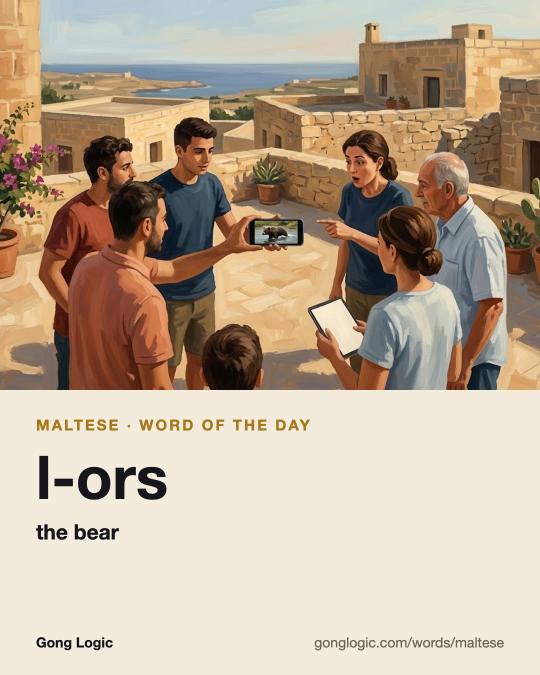 The Maltese word l-ors, illustrated